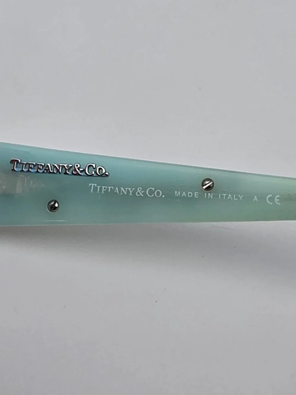 Tiffany & Co TF1020-B 6005 Silver Rhinestone Eyeglasses Frame w/ Case Italy 50mm